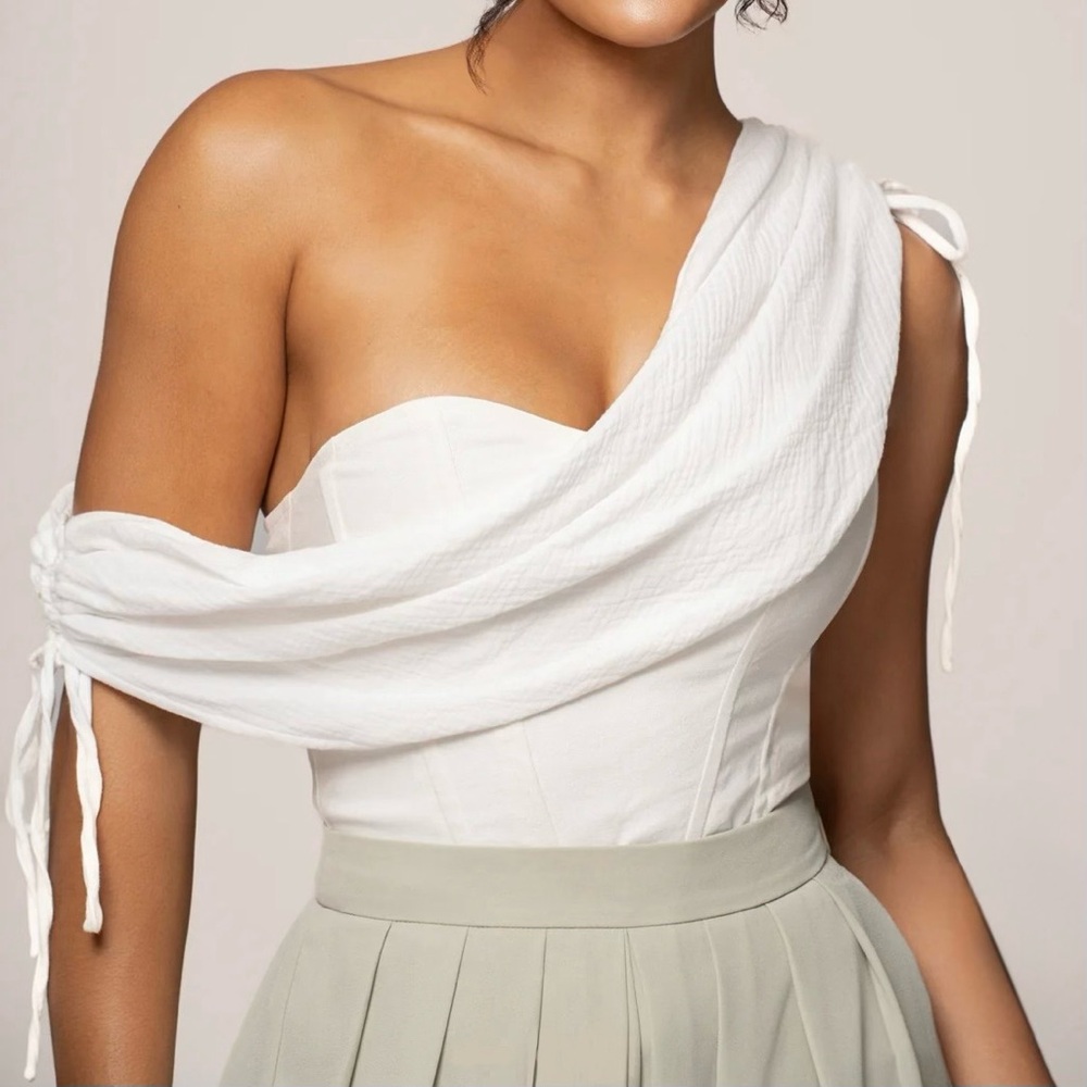 JLUXLABEL | Off-White New Obsession Draped Top | L